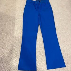 Blue Zara mini flare pants